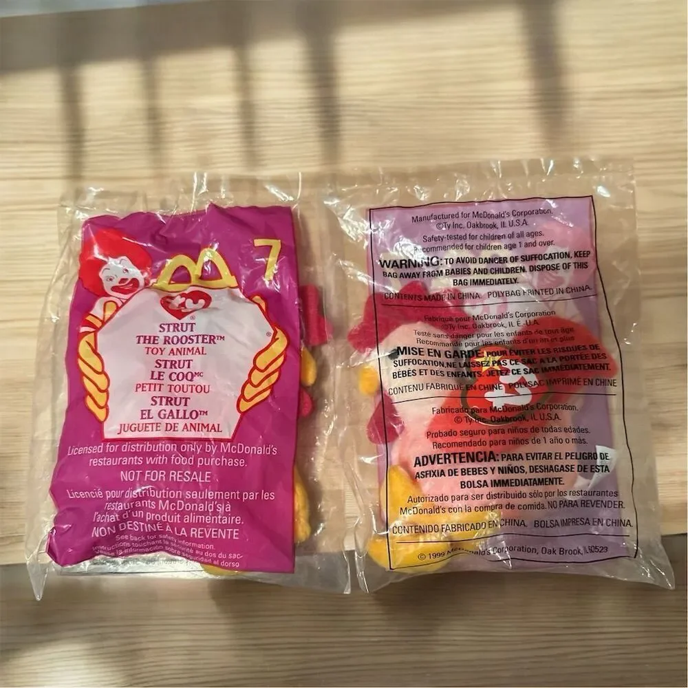 Vintage 90s McDonald's TY Beanie Babies 
